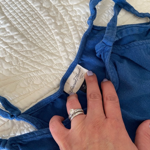 Blue Maxi dress with pockets - Picture 5 of 5